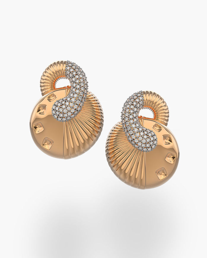 Ammonite earrings 