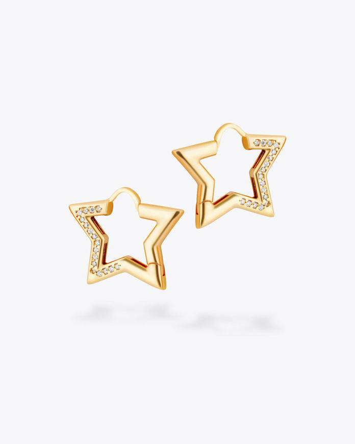Spinner star earrings| گوشواره اسپینر ستاره