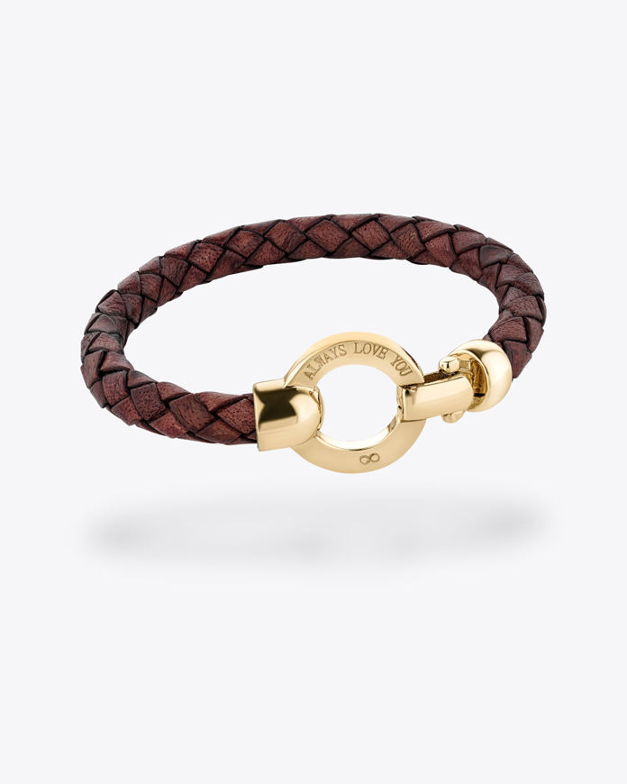 تصویر  love leather bracelet | دستبند چرم لاو