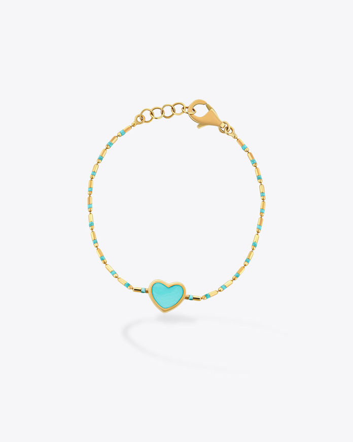 تصویر  Rainbow heart Bracelet|دستبند رنگین کمان