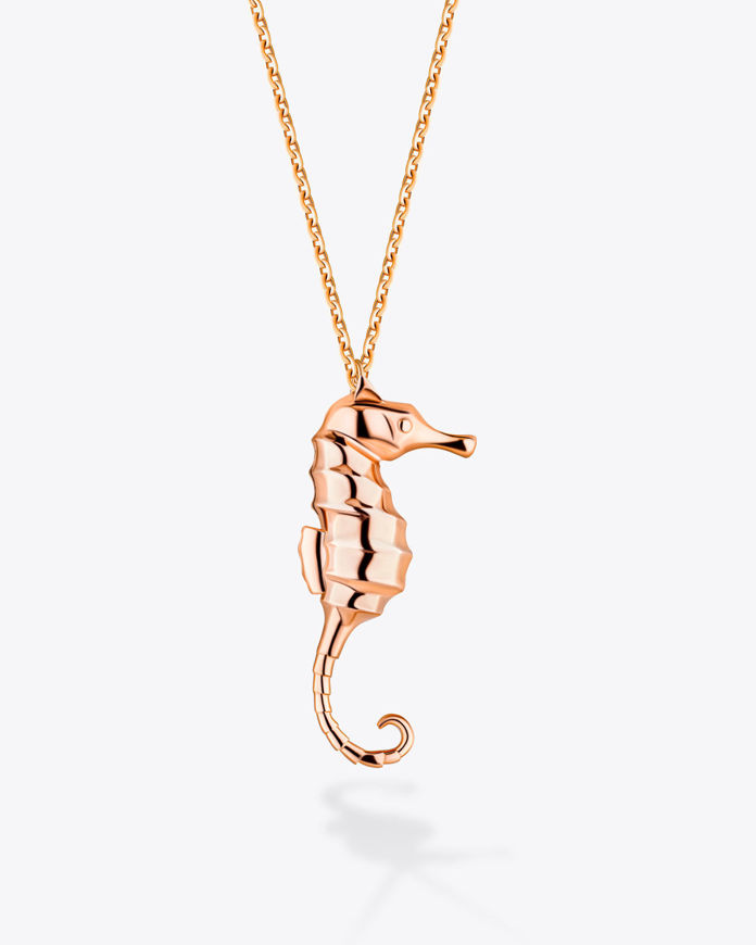 تصویر  Dan seahorse necklace| گردنبند دن