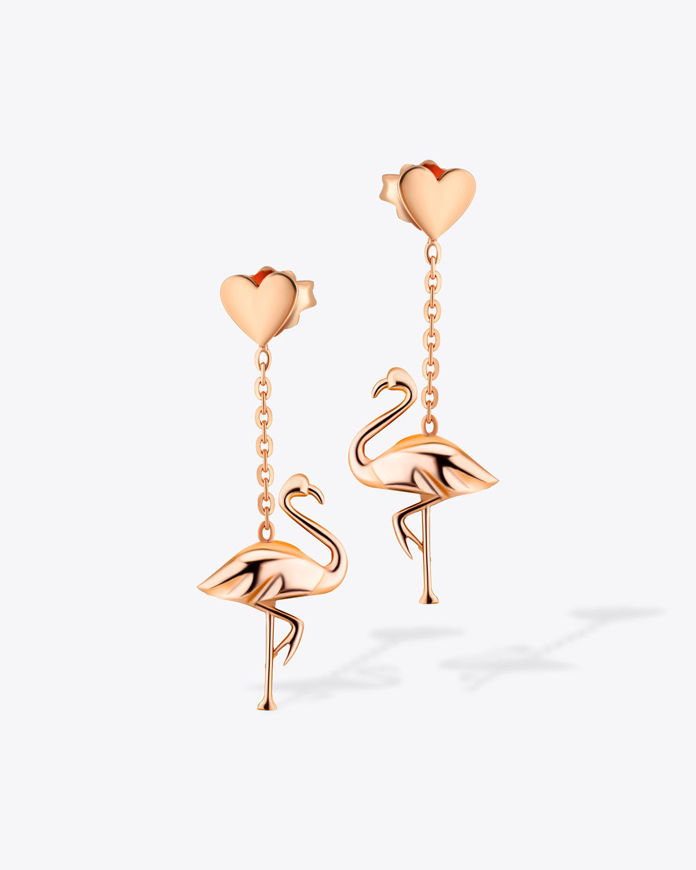 تصویر  Dan Flamingo Earrings |گوشواره دن