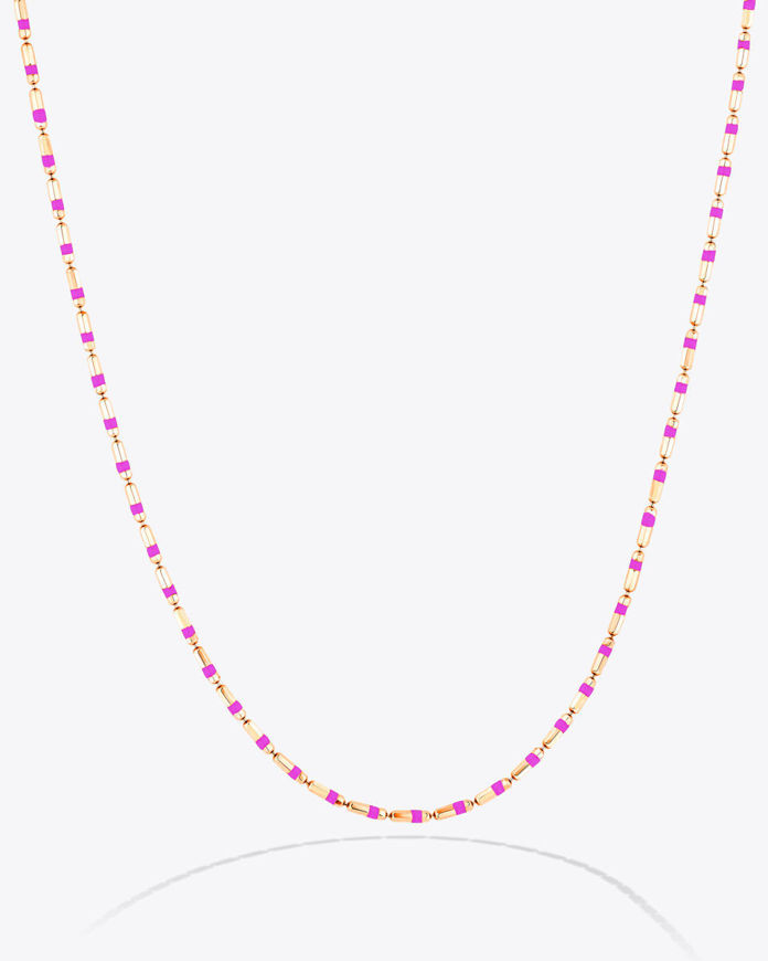تصویر  Rainbow Necklace | گردنبند میناکاری رنگین کمان