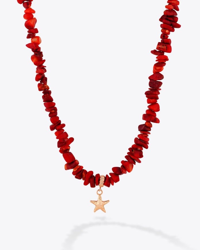 تصویر  la ponche coral Necklace | گردنبند ل پونچ مرجان
