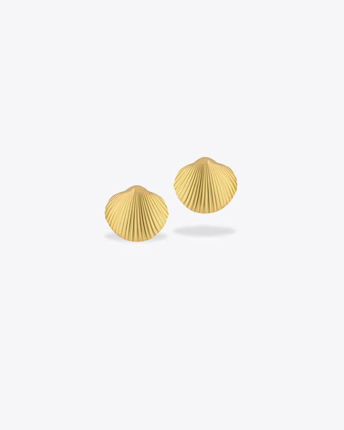 تصویر  La Ponche Earrings | گوشواره ل پونچ صدف