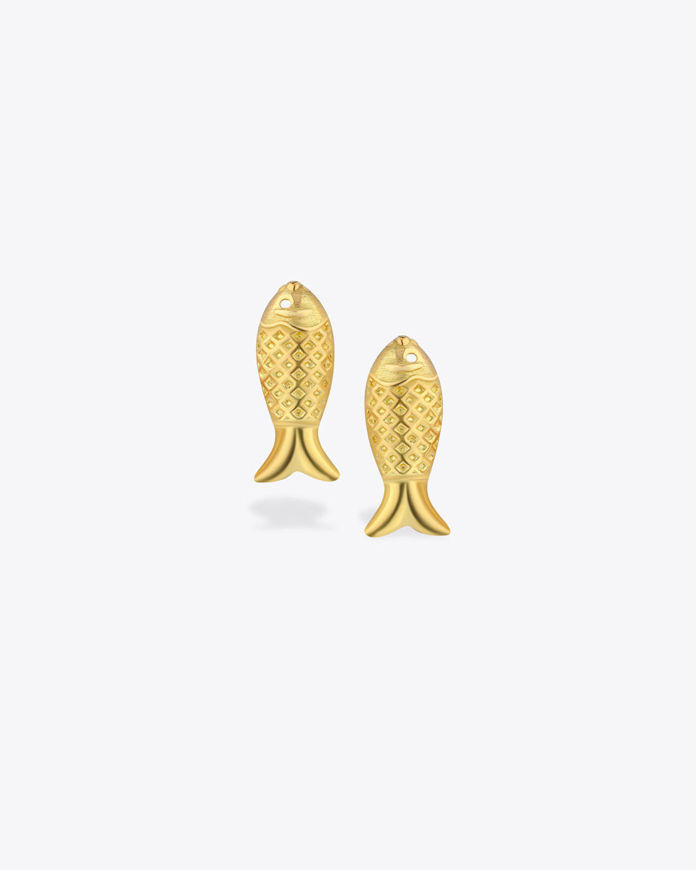 تصویر  La Ponche Earrings | گوشواره ل پونچ ماهی