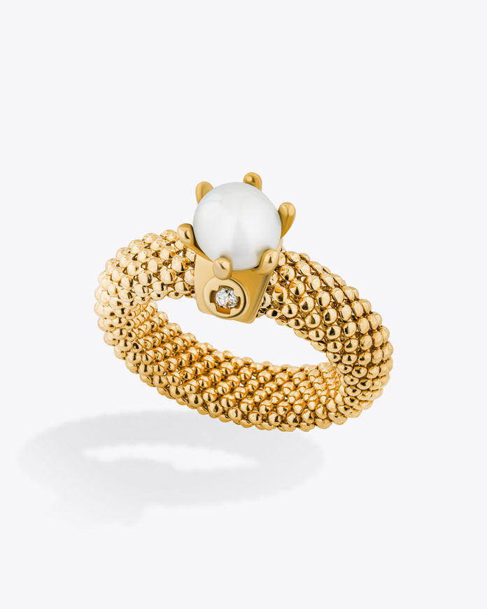 تصویر  Pearl Jesica Ring | انگشتر جسیکا مروارید